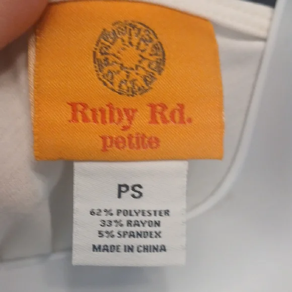 Ruby Rd. Ivory Top with Gold Accents - Picture 2 of 7